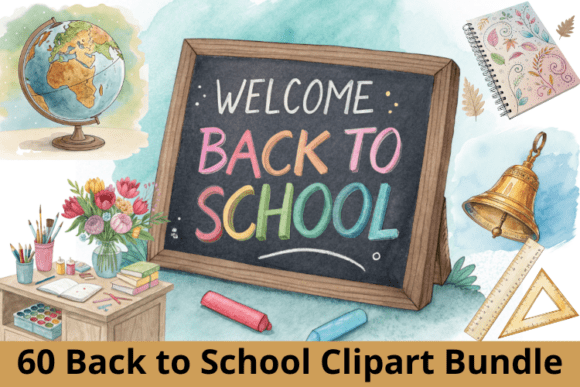 60 Back to School Clipart Bundle: A Versatile Resource for Creative Projects
