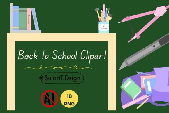 Back to School Clipart 18 PNG: A Versatile Tool for Creative Projects