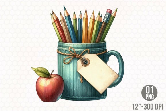 Back to School Pencil Doodle PNG Clipart