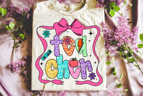 Coquette Teacher PNG for Back to School Designs