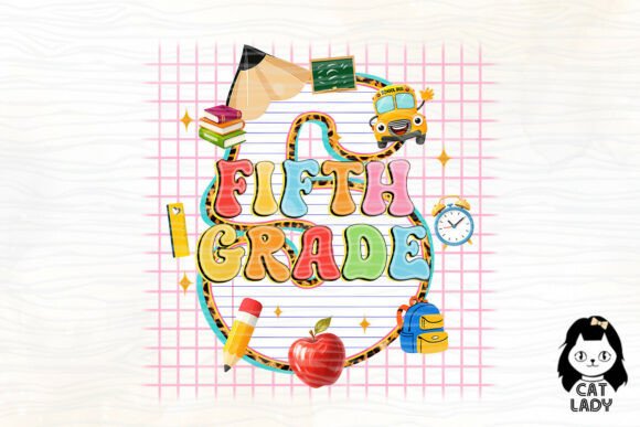 Fifth Grade Back to School Design PNG: A High-Resolution Resource for Creative Projects