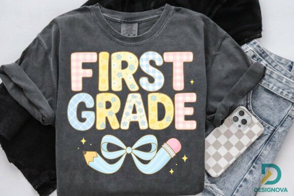 First Grade PNG and Back to School PNG: High-Quality Digital Files for Creative Projects