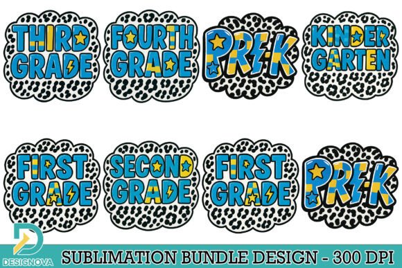 Leopard Grade Back to School Png Bundle: A High-Quality Resource for Creative Projects