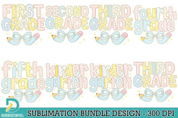 Pastel Grade Back to School PNG Bundle: A Versatile Asset for Creative Projects