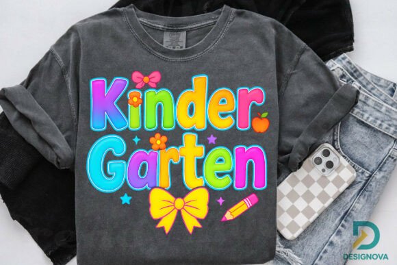 Rainbow Kindergarten Back to School PNG: A High-Quality Digital Asset for Creative Projects
